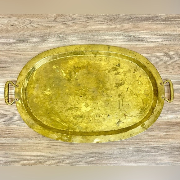 Antique Russian Hand Made Heavy Weight Tray
